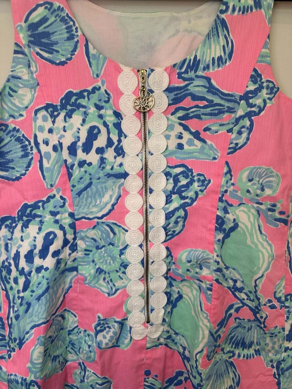 100% Cotton Lilly Pulitzer Cathy Shift Dress Size 4 Pink Pout Barefoot Princess - Picture 3 of 8